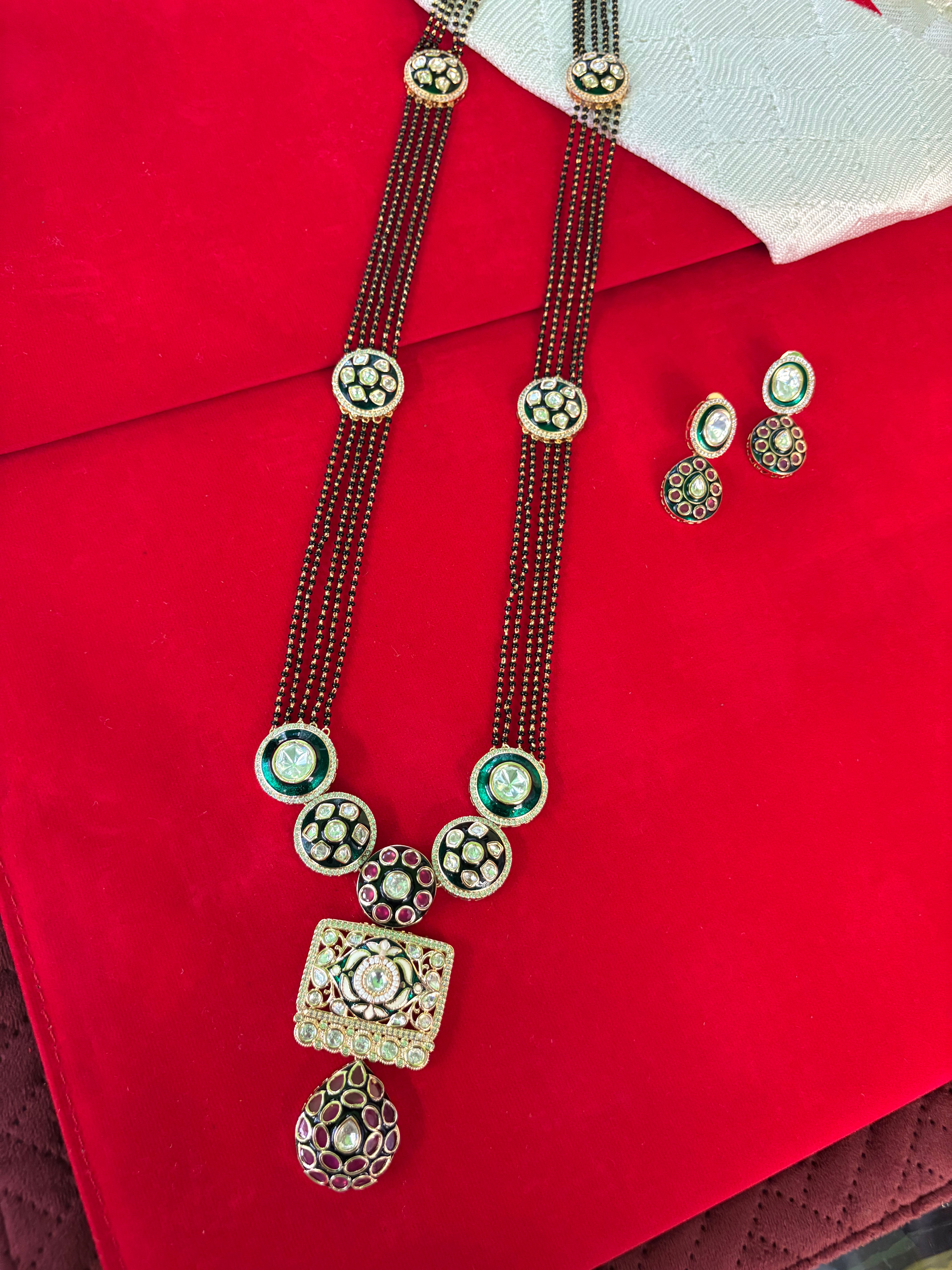 Polki Kundan Mangalsutra
