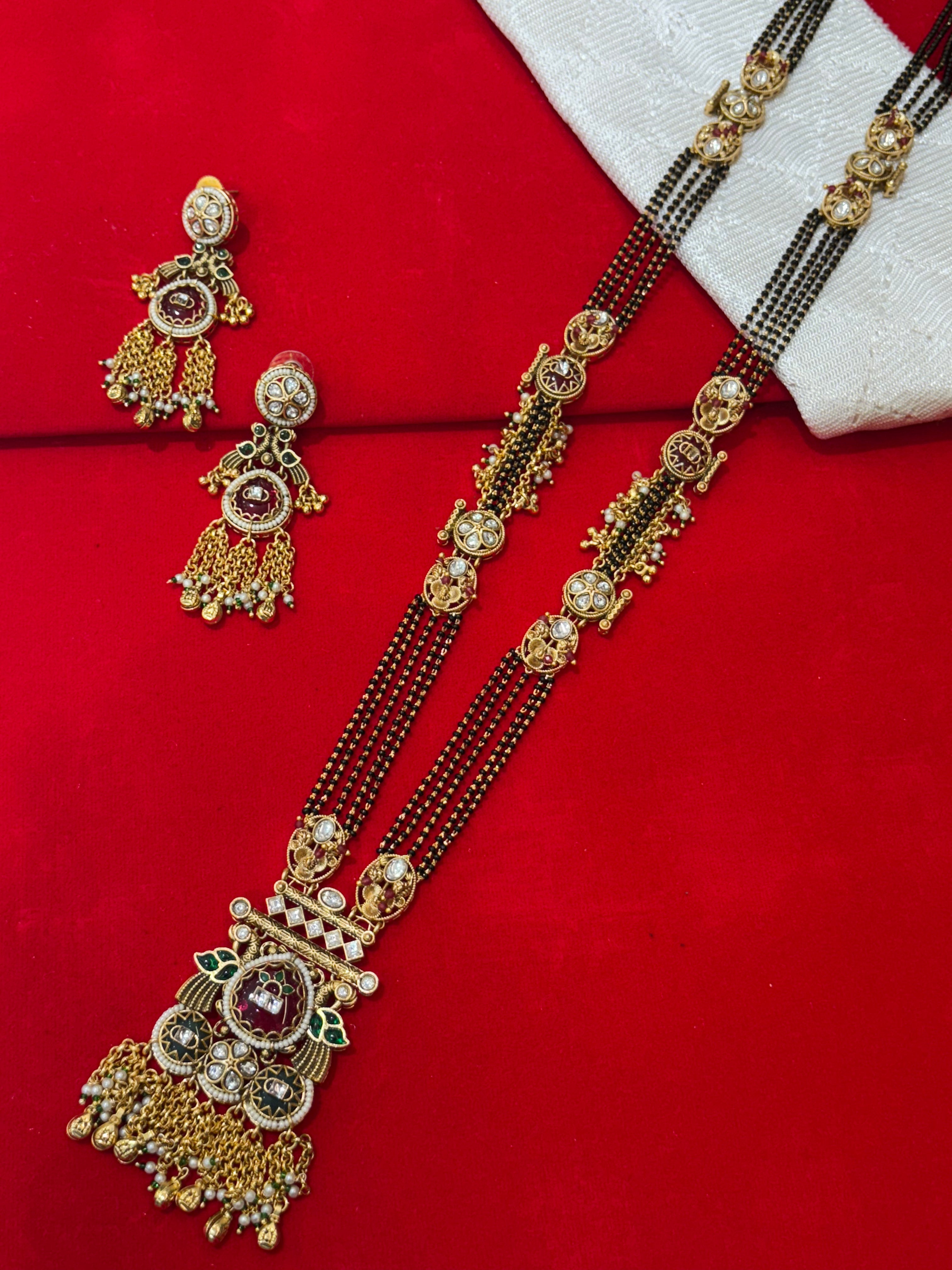 Antique Kundan Mangalsuta