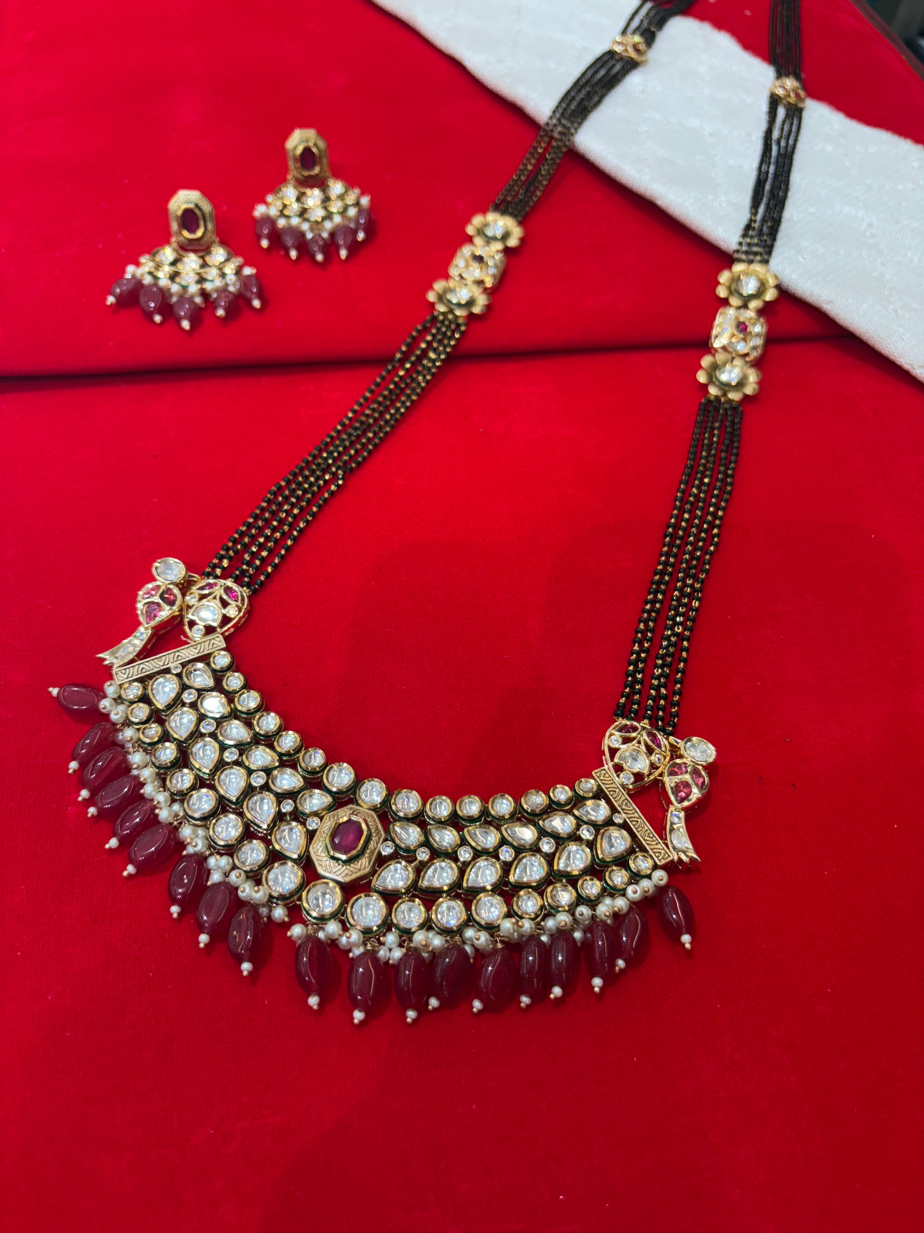 Polki Kundan Mangalsutra Set
