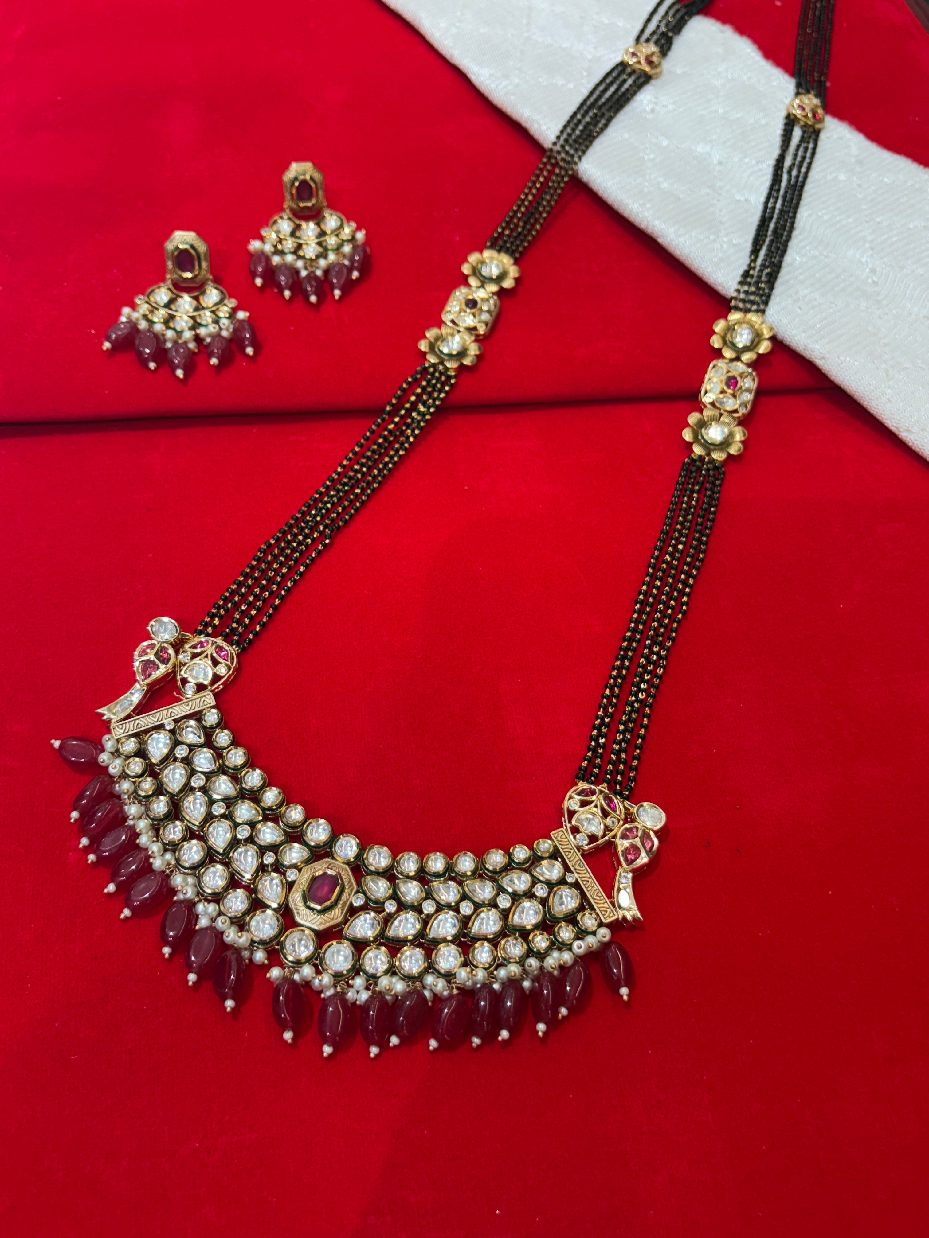 Polki Kundan Mangalsutra Set