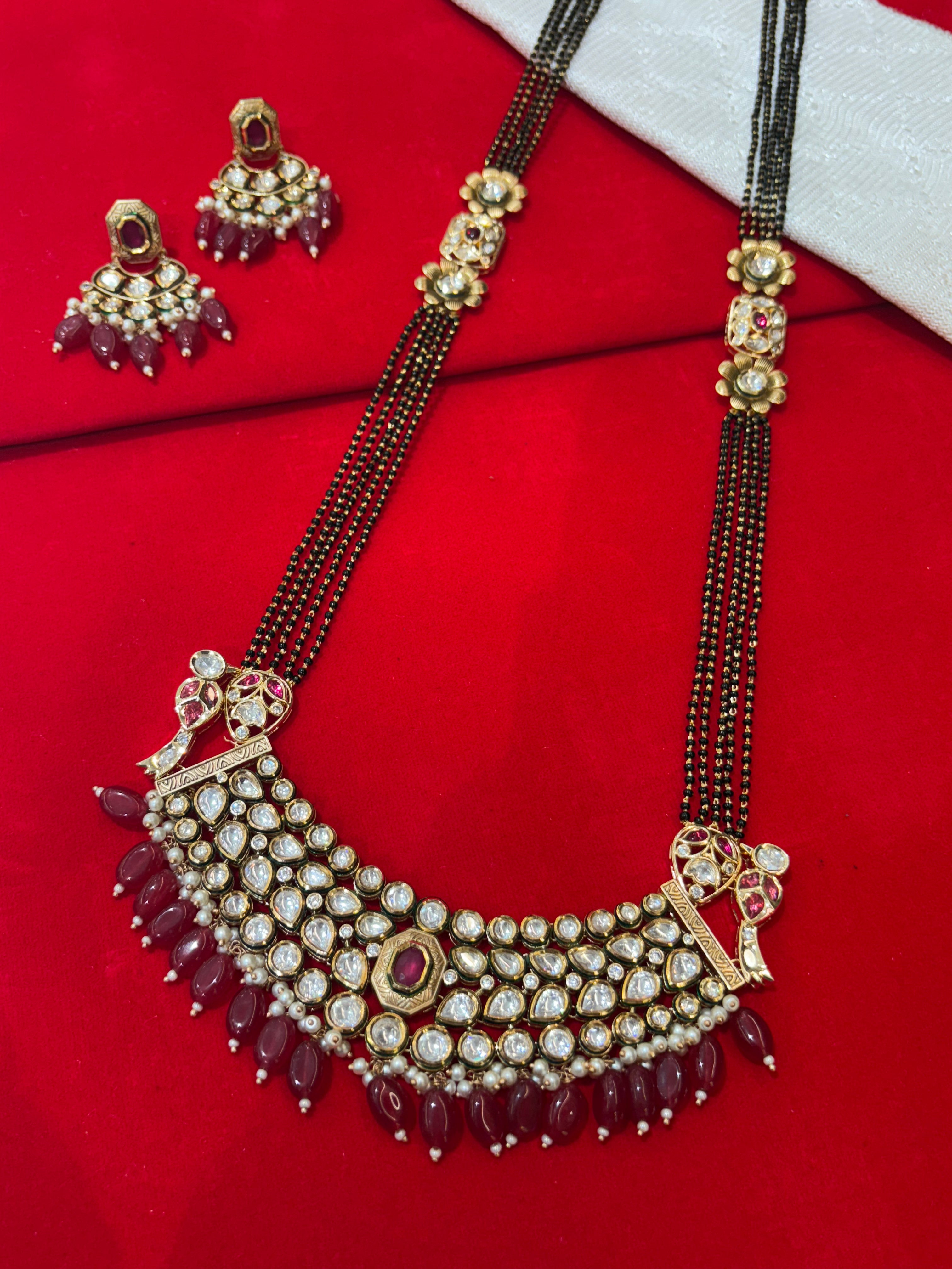 Polki Kundan Mangalsutra Set