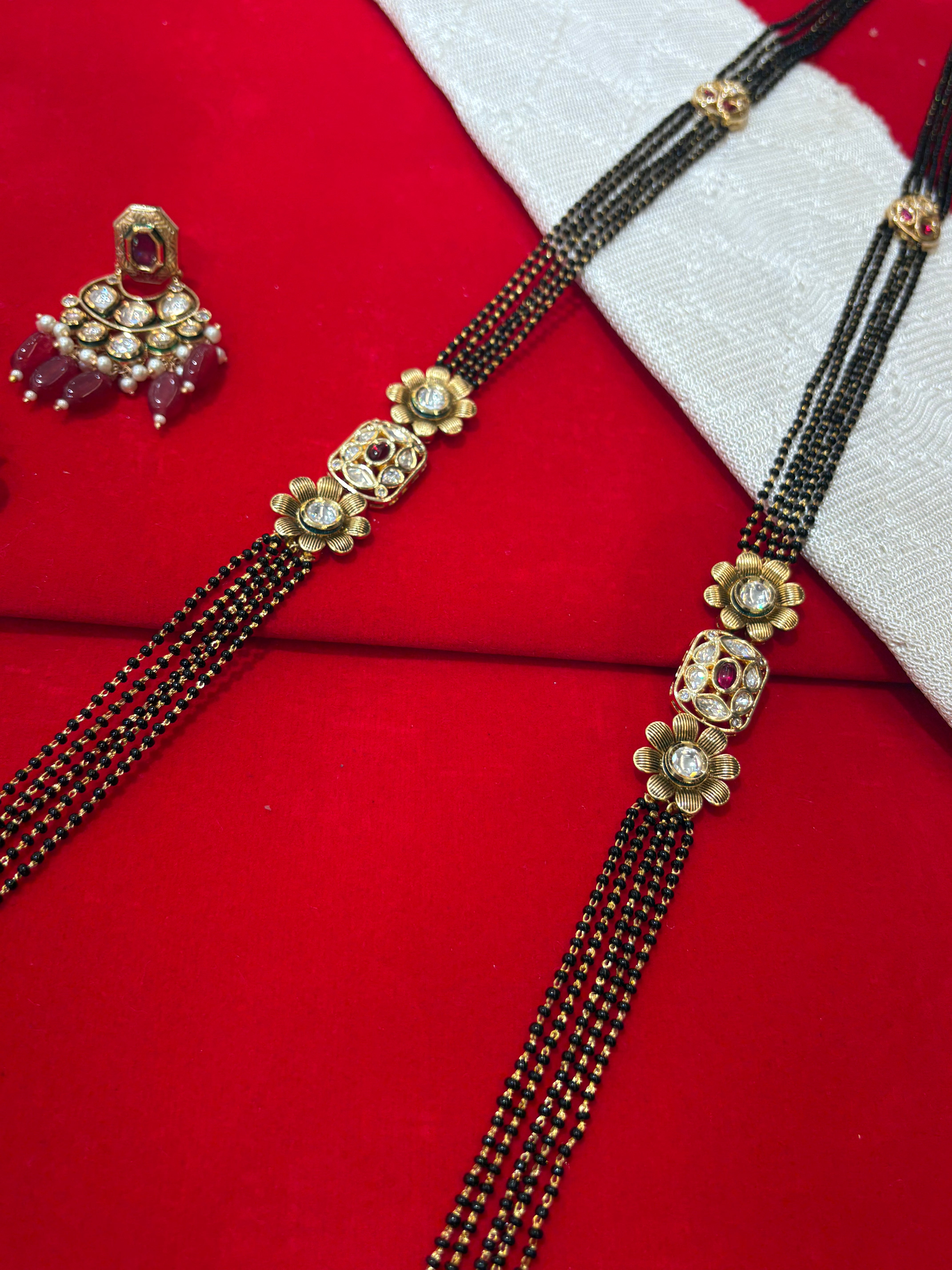 Polki Kundan Mangalsutra Set