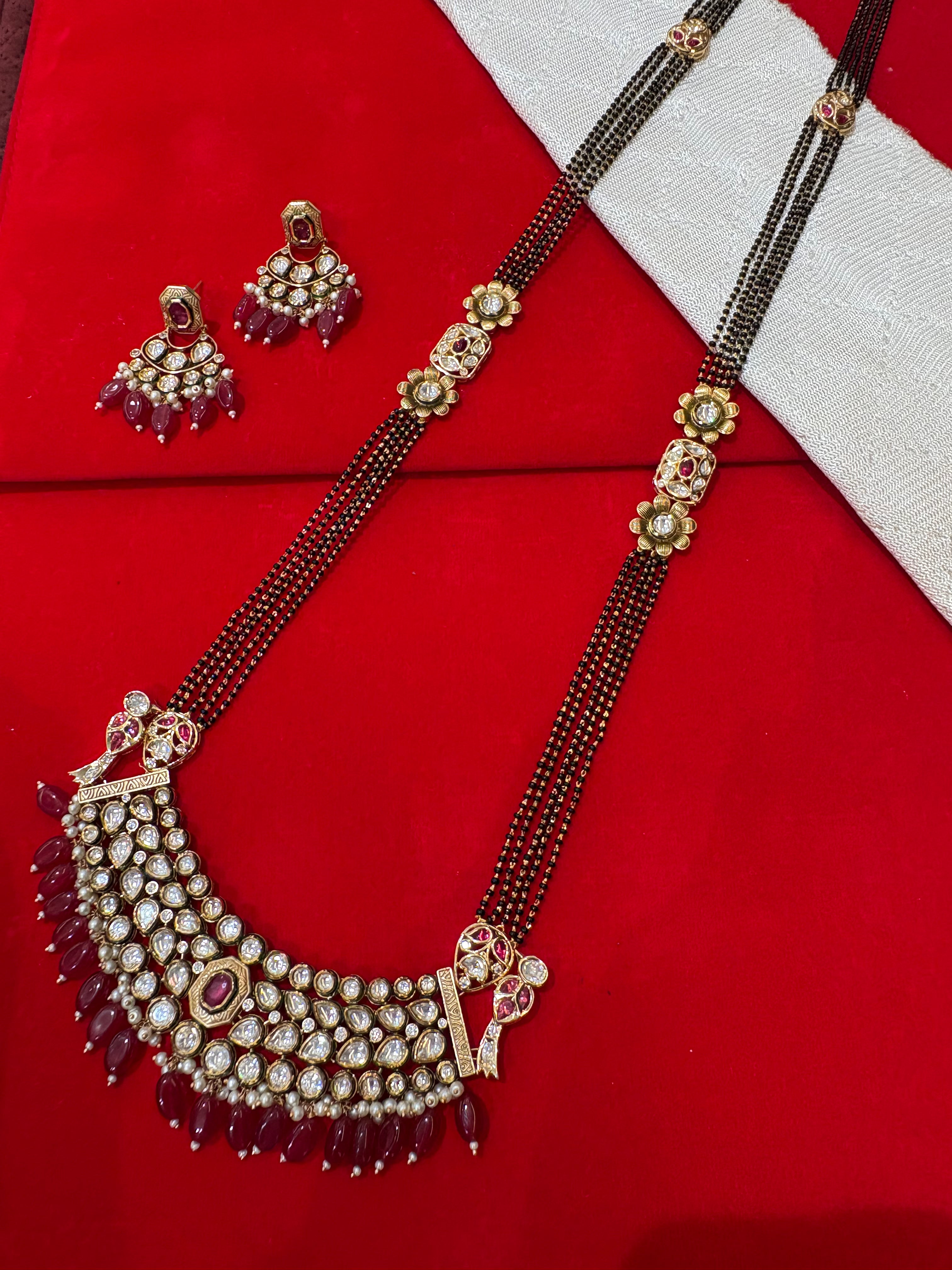 Polki Kundan Mangalsutra Set