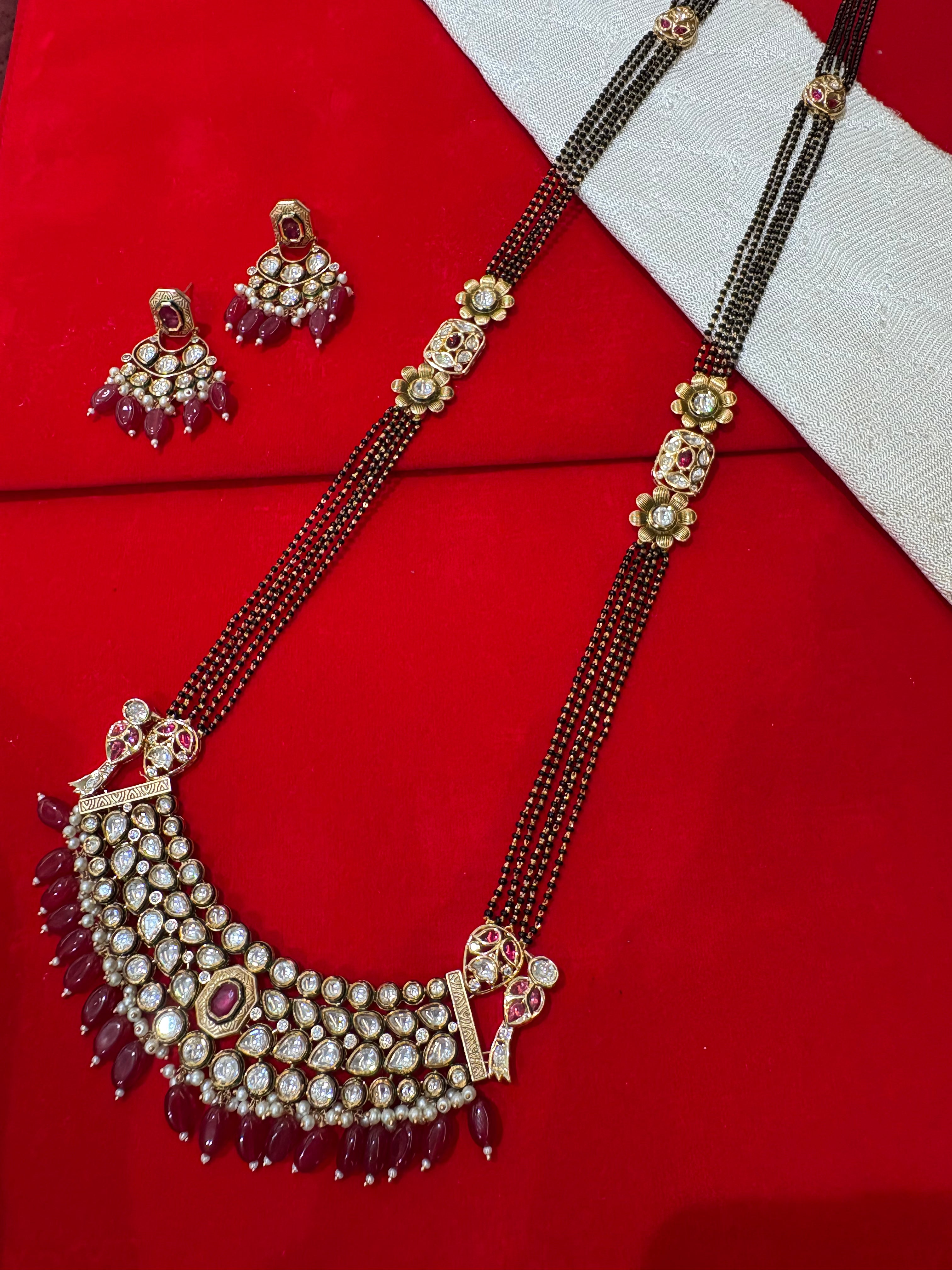 Polki Kundan Mangalsutra Set