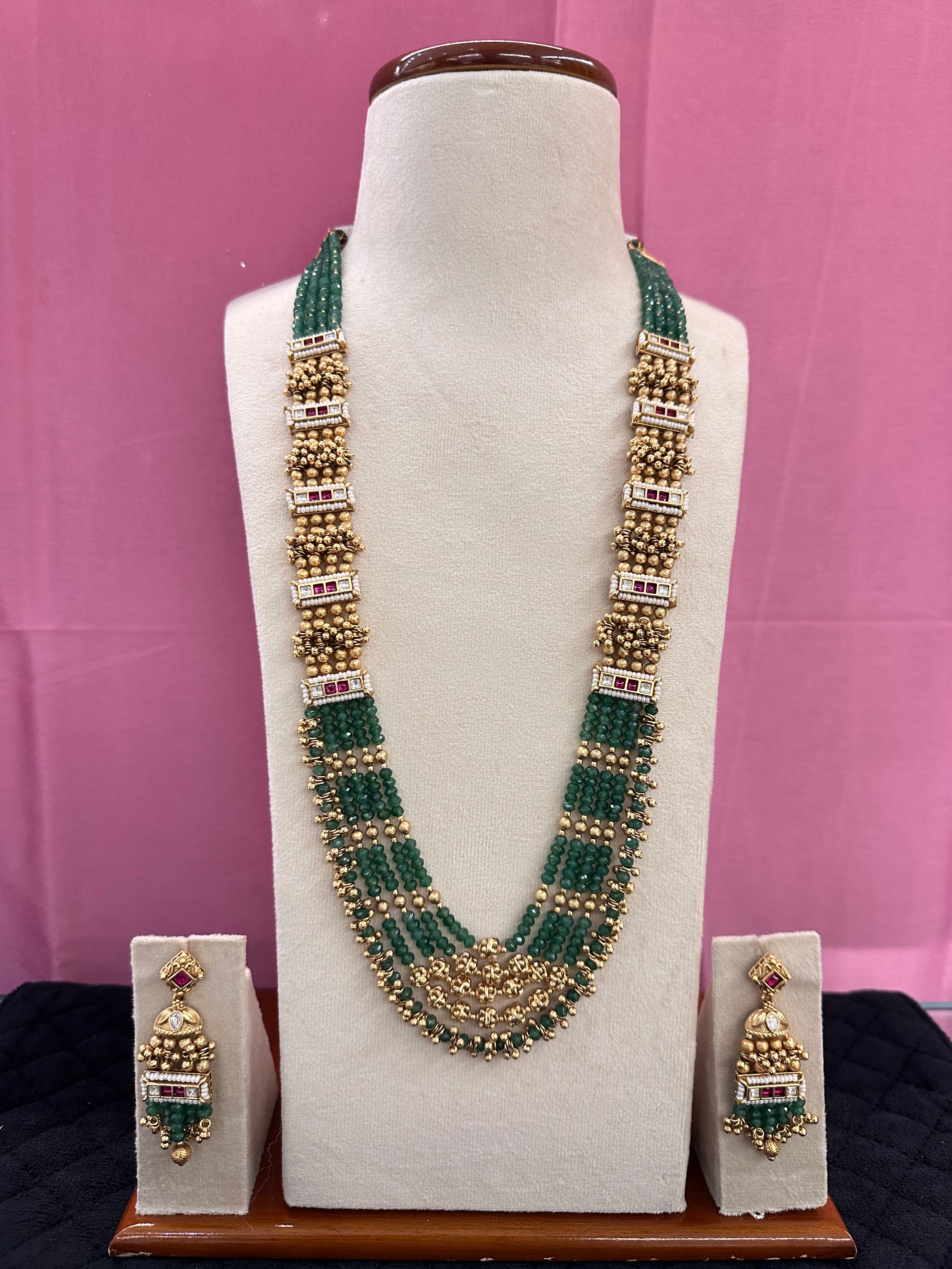 Antique Swarovski Long Necklace Set