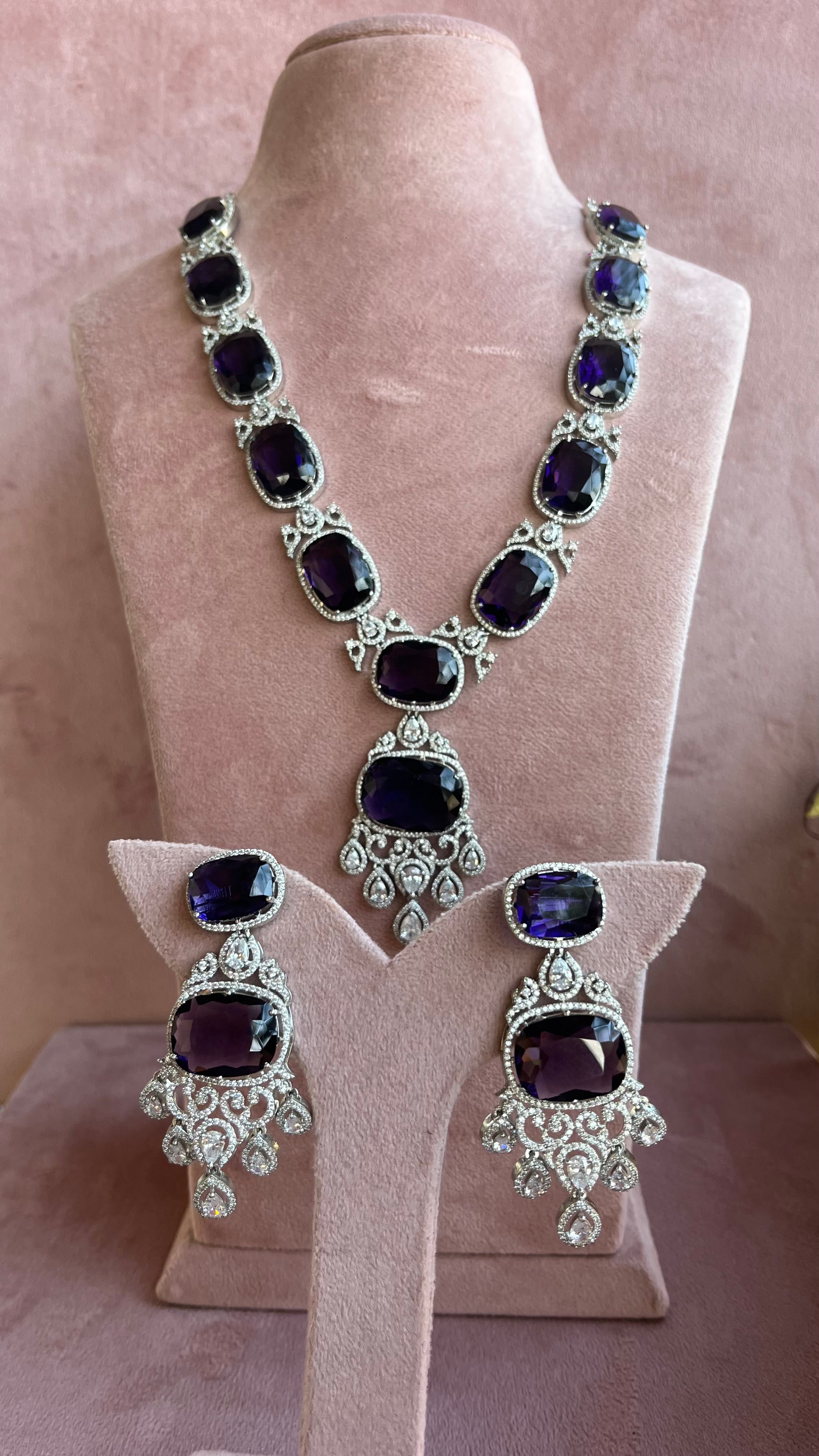 American Diamond Jewelry Set