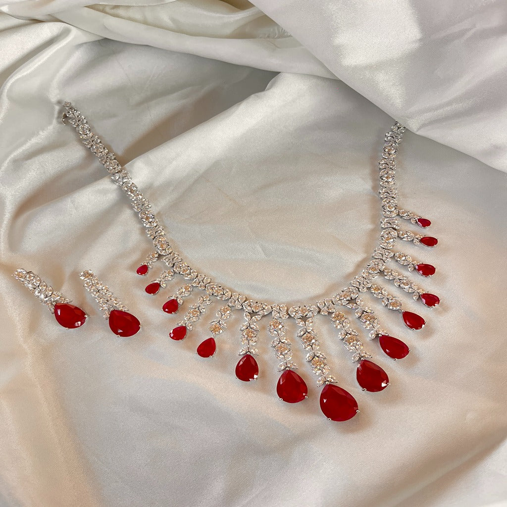 American Diamond Jewellery Set