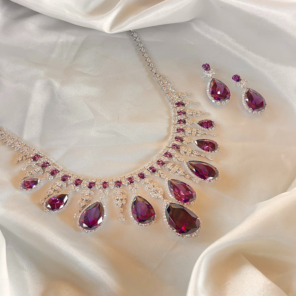 American Diamond Jewellery Set