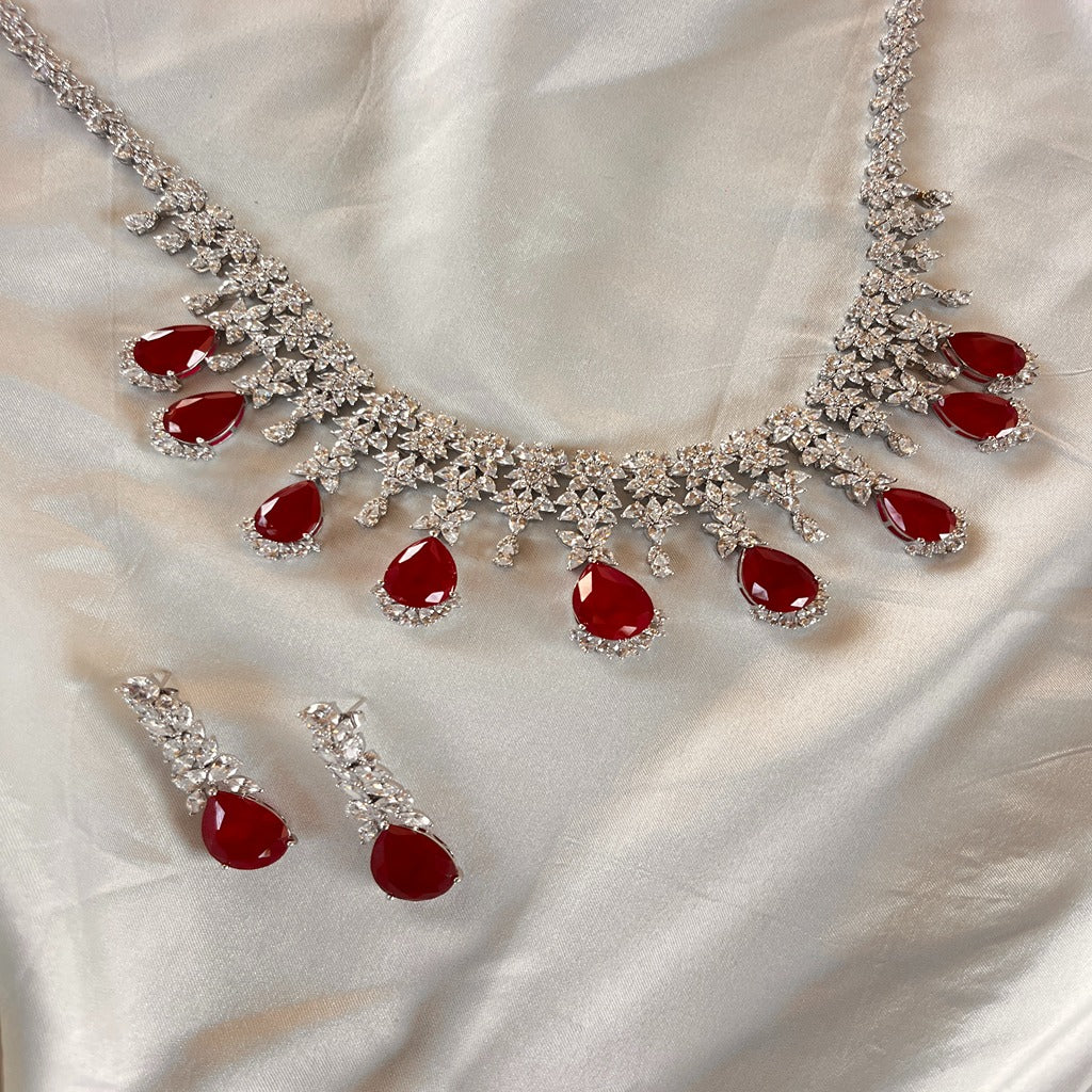 American Diamond Jewellery Set