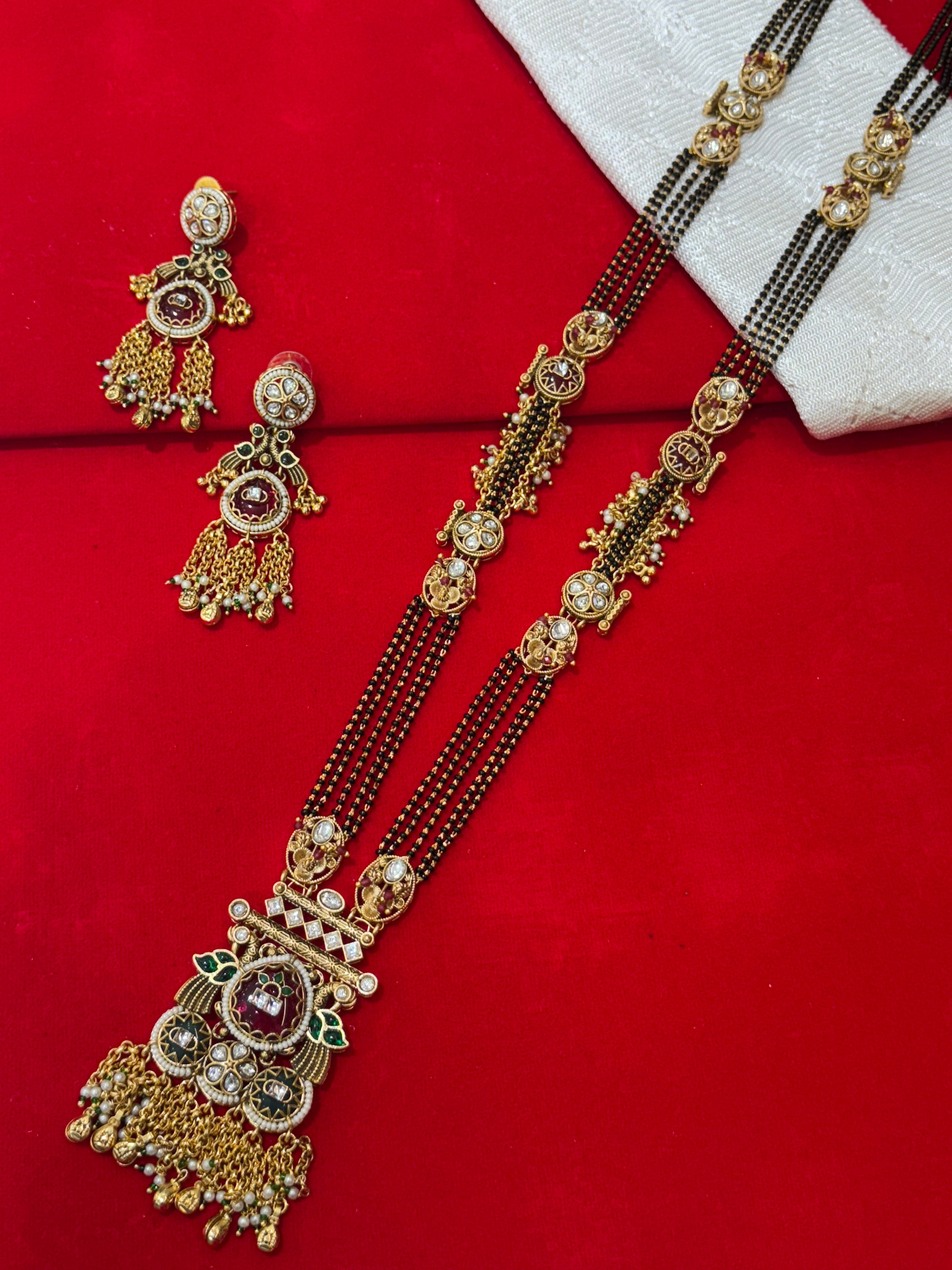 Antique Kundan Mangalsuta