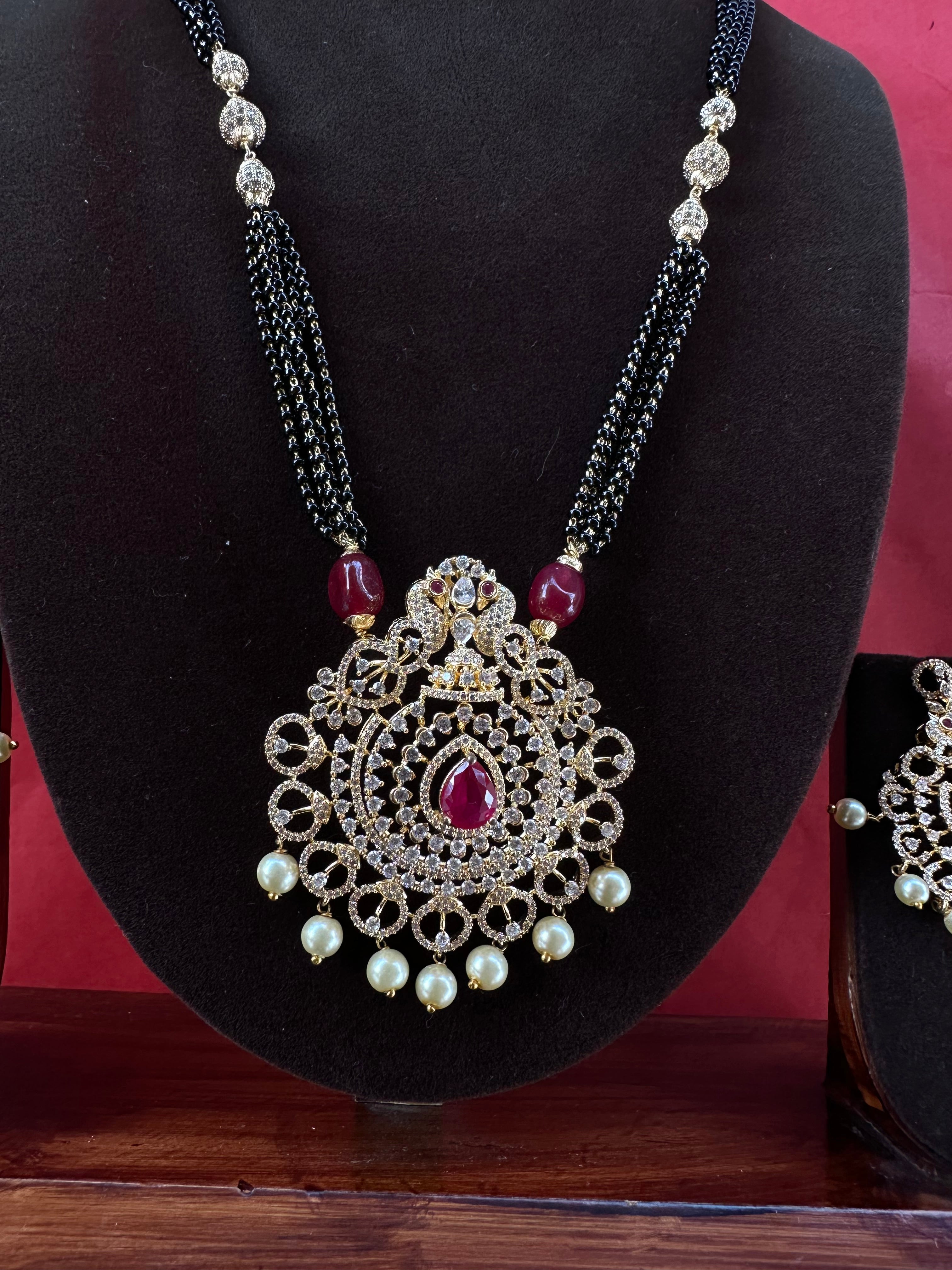 American Diamond Mangalsutra Set