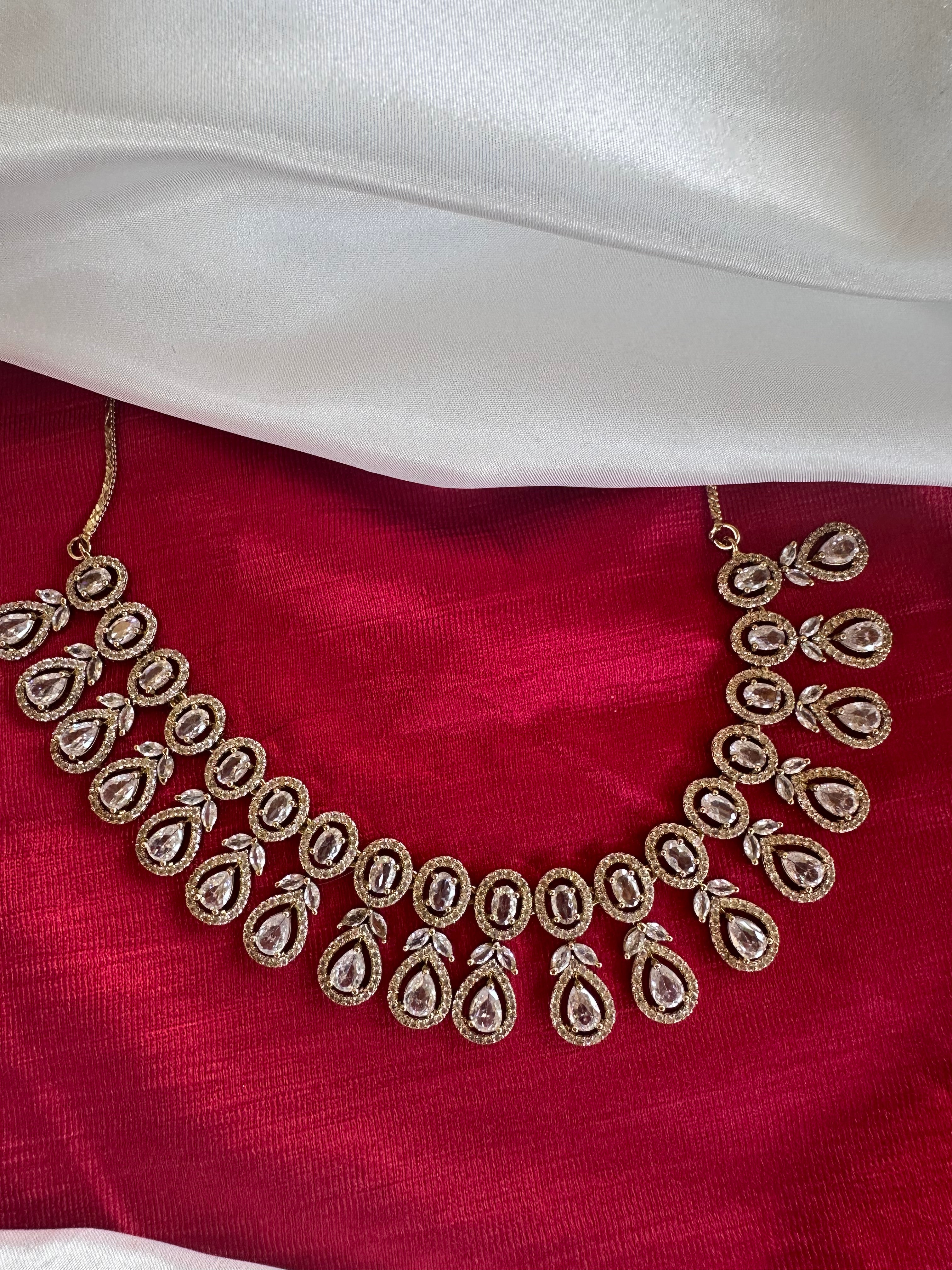 American Diamond Necklace Set