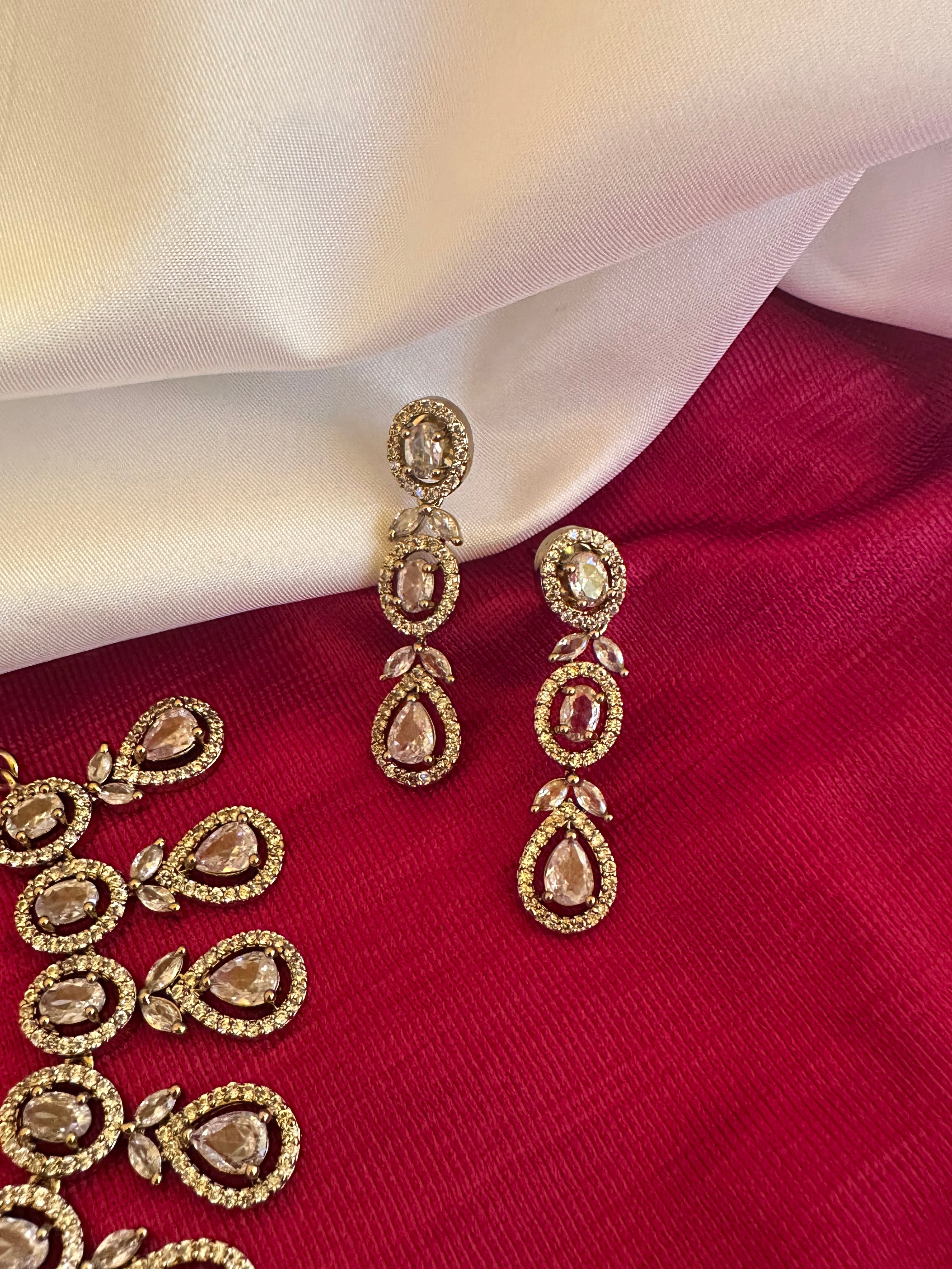 American Diamond Necklace Set