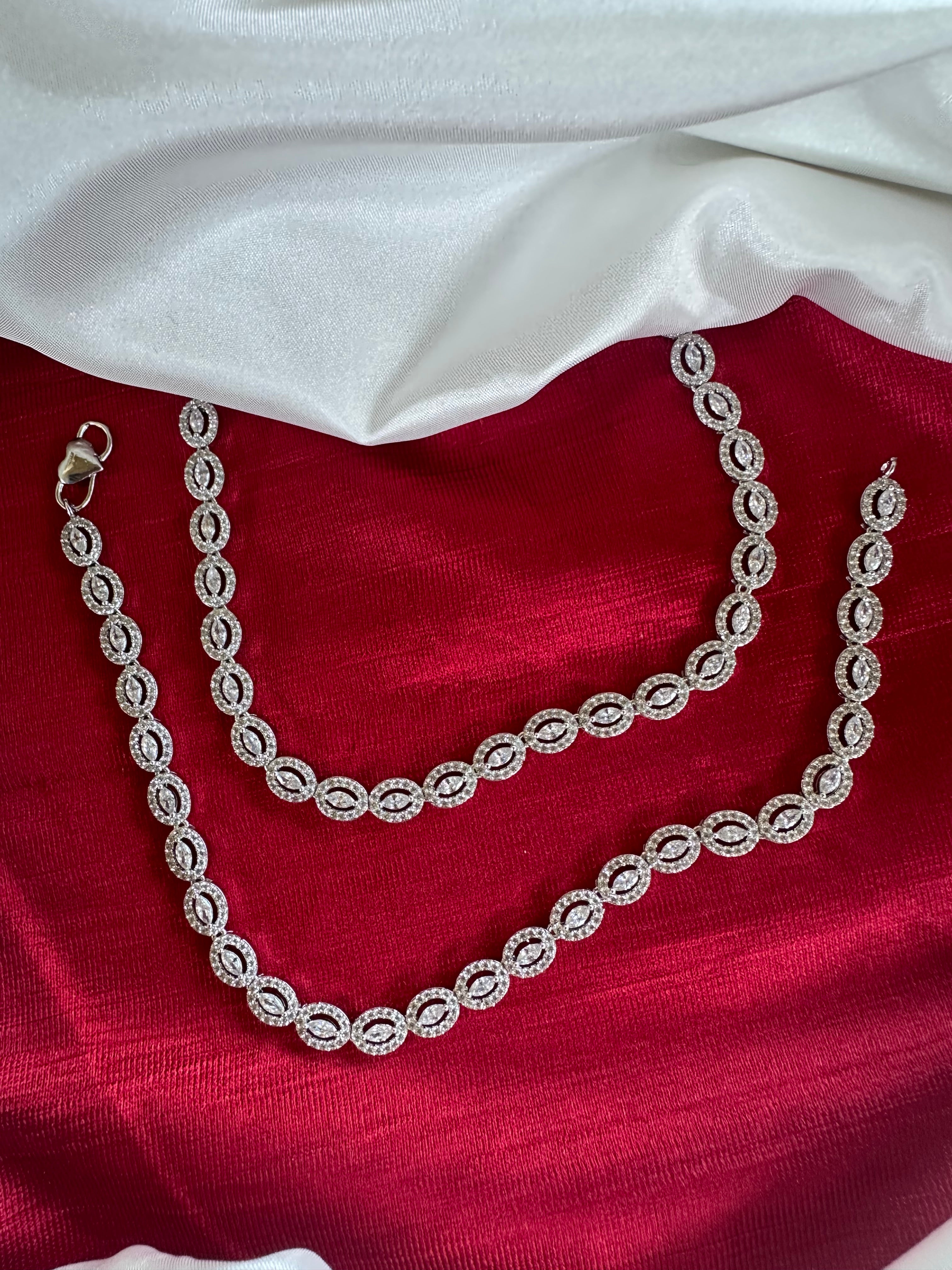 American Diamond Payal (Anklet)