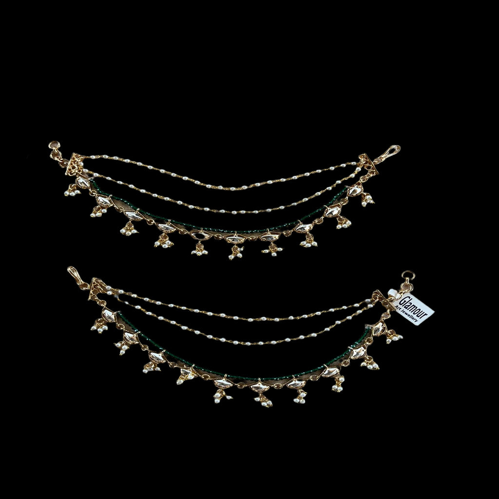 Kundan Ear Chain
