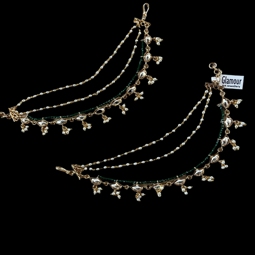 Kundan Ear Chain