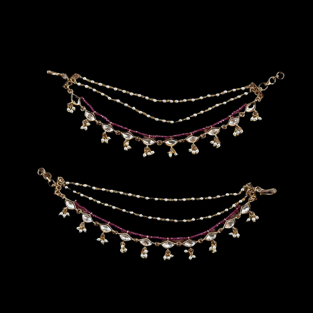 Kundan Ear Chain