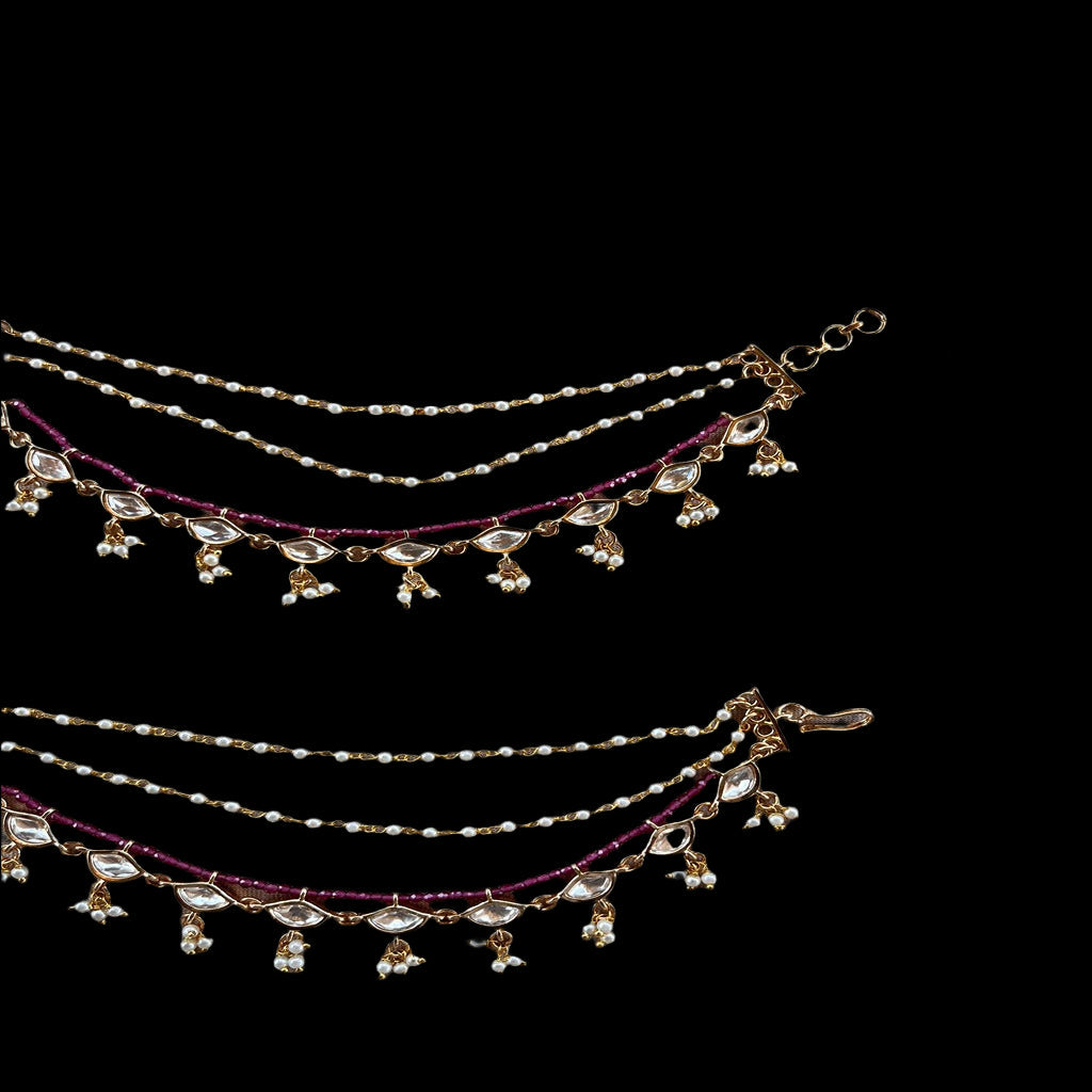 Kundan Ear Chain