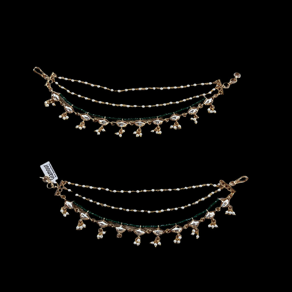 Kundan Ear Chain