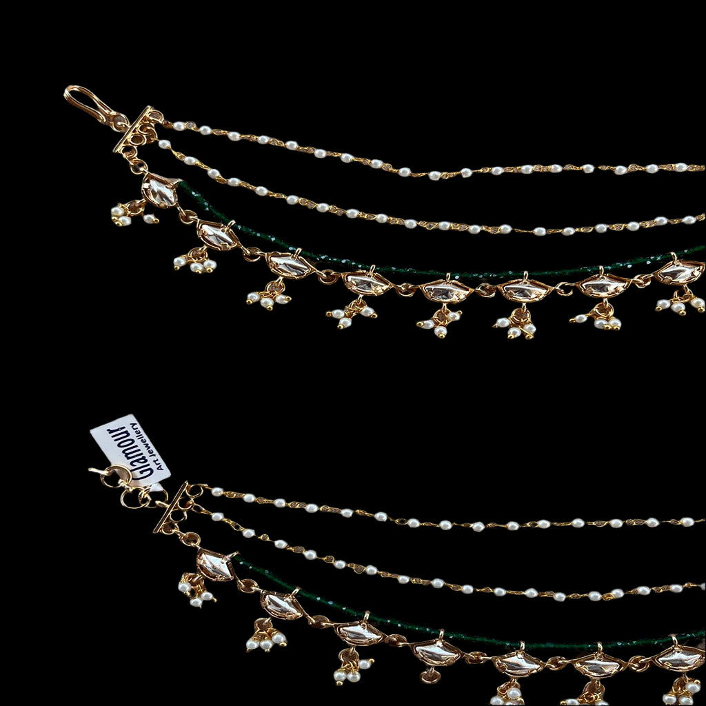 Kundan Ear Chain