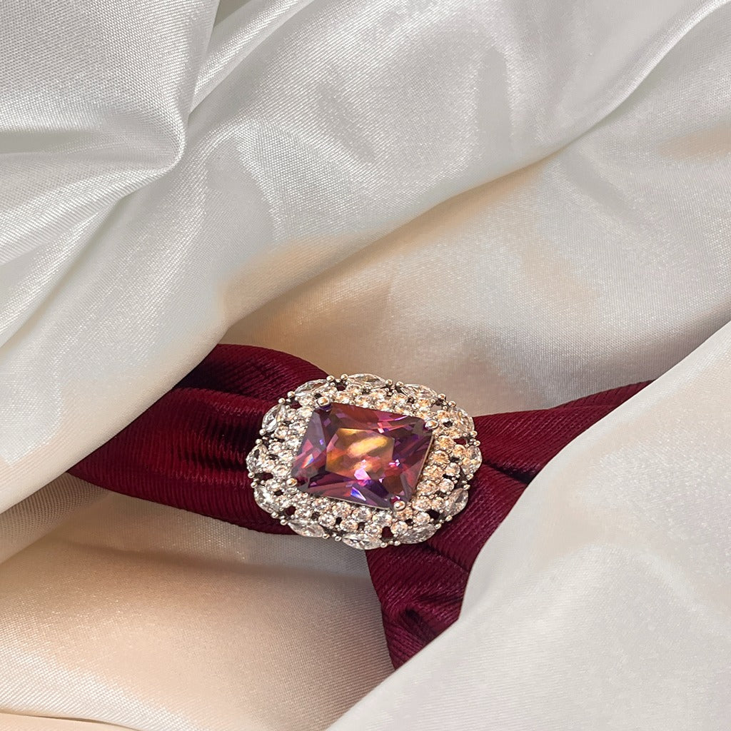 American Diamond Ring ( Adjustable)