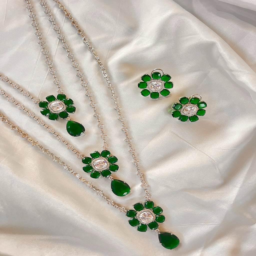 American Diamond Jewellery Set