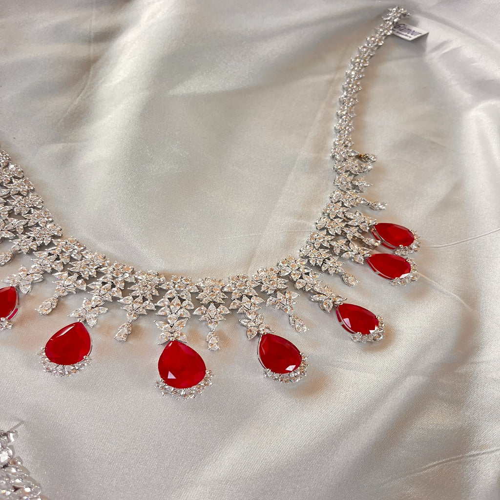 American Diamond Jewellery Set