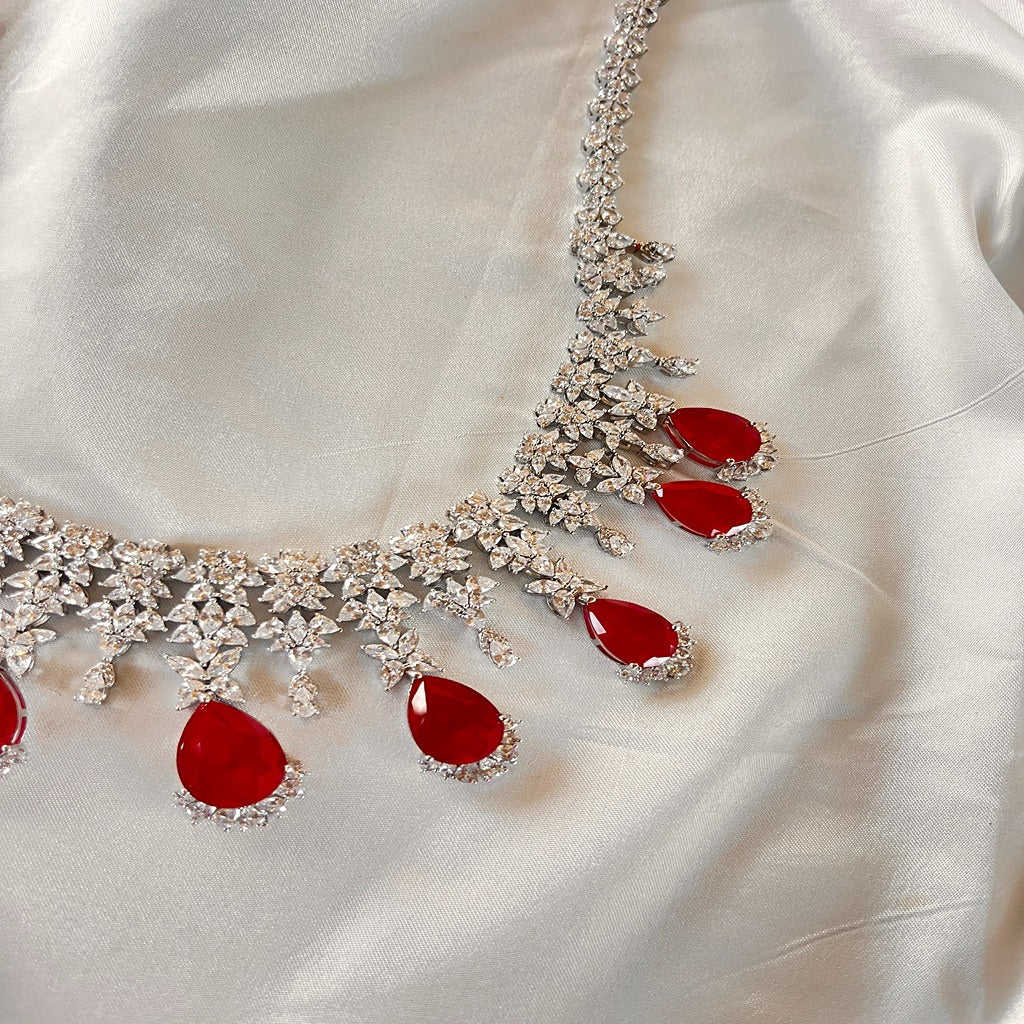 American Diamond Jewellery Set
