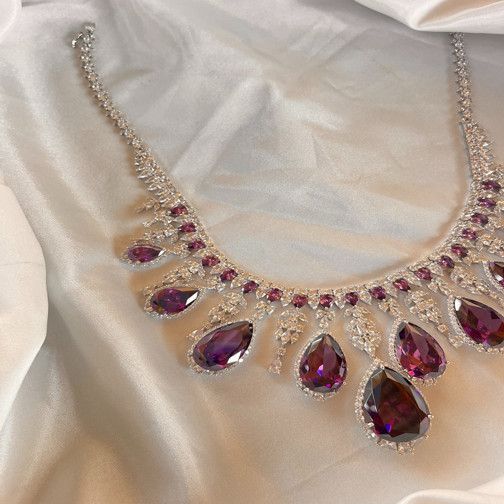 American Diamond Jewellery Set