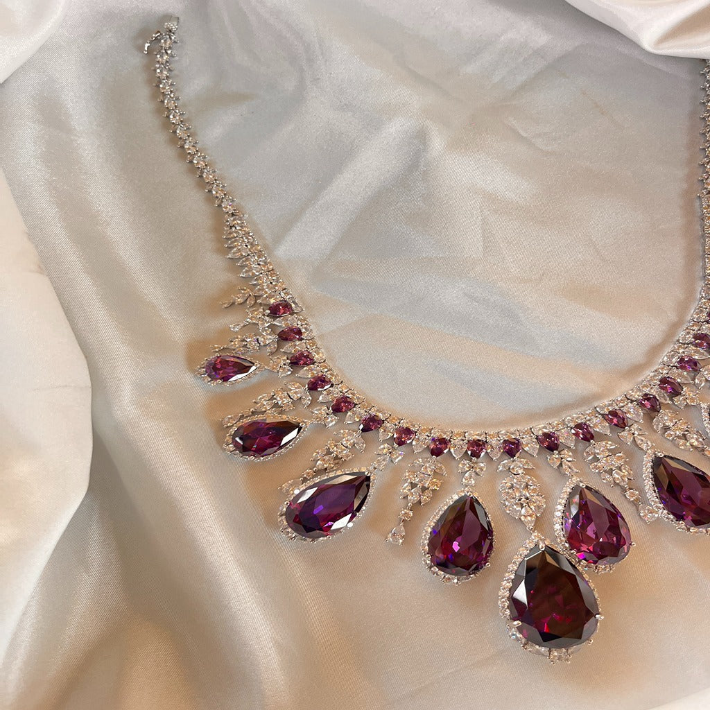 American Diamond Jewellery Set