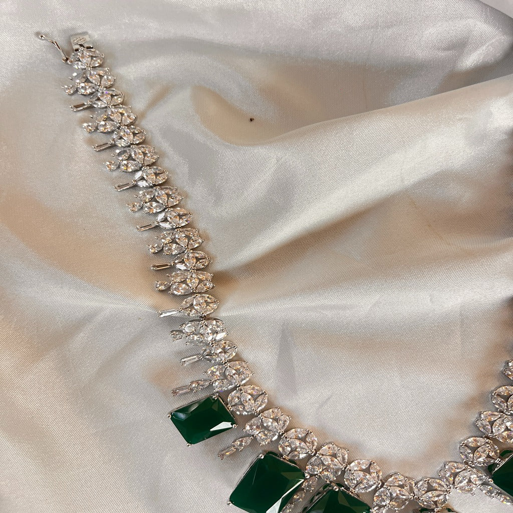 AMERICAN DIAMOND JEWELLERY SET