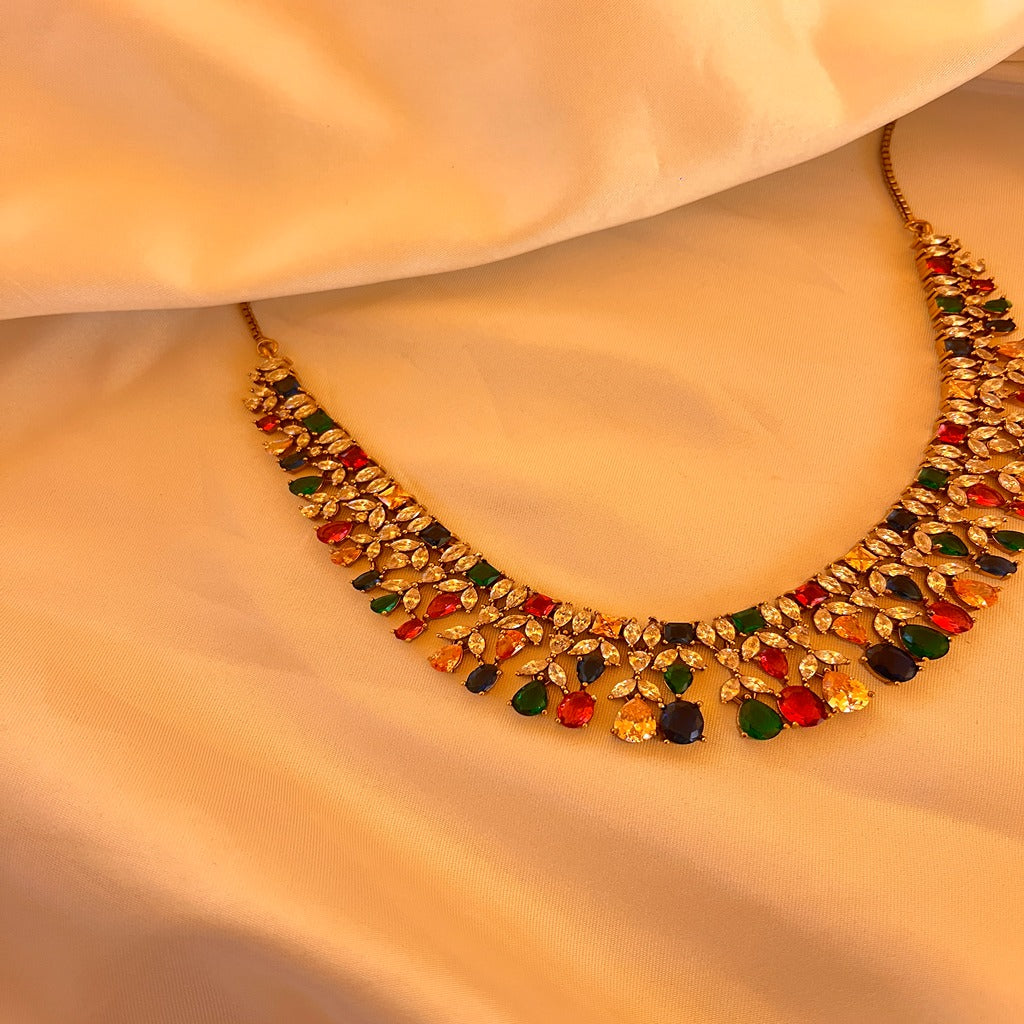 American Diamond Jewellery Set