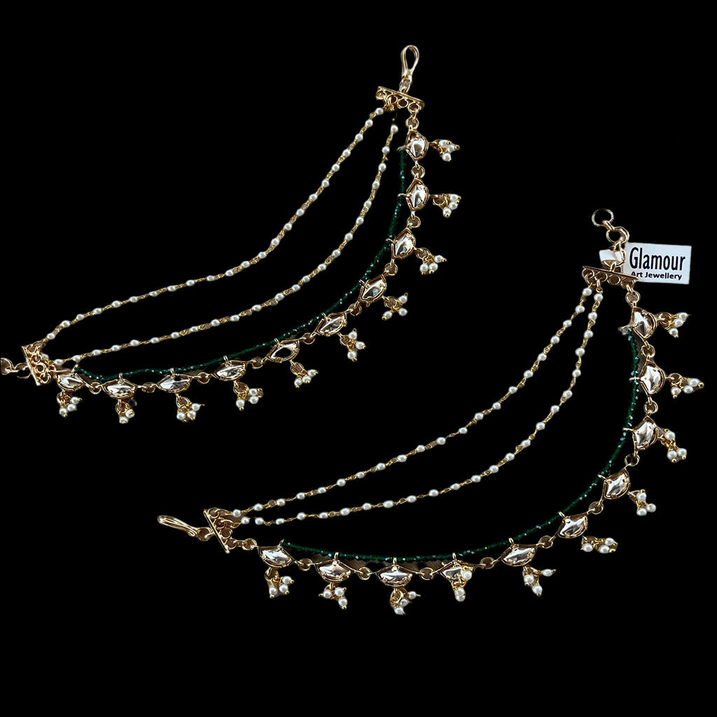 Kundan Ear Chain