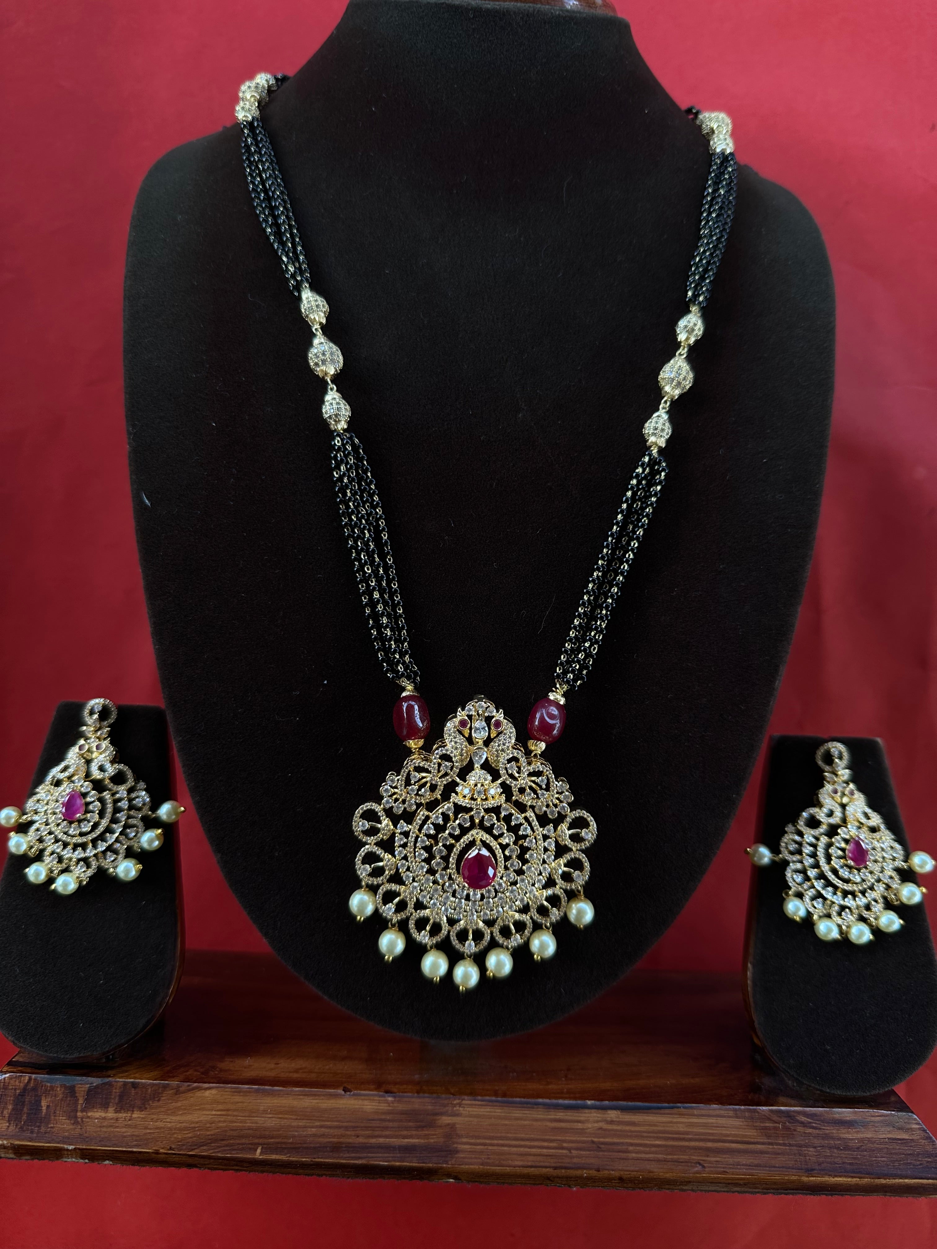 American Diamond Mangalsutra Set