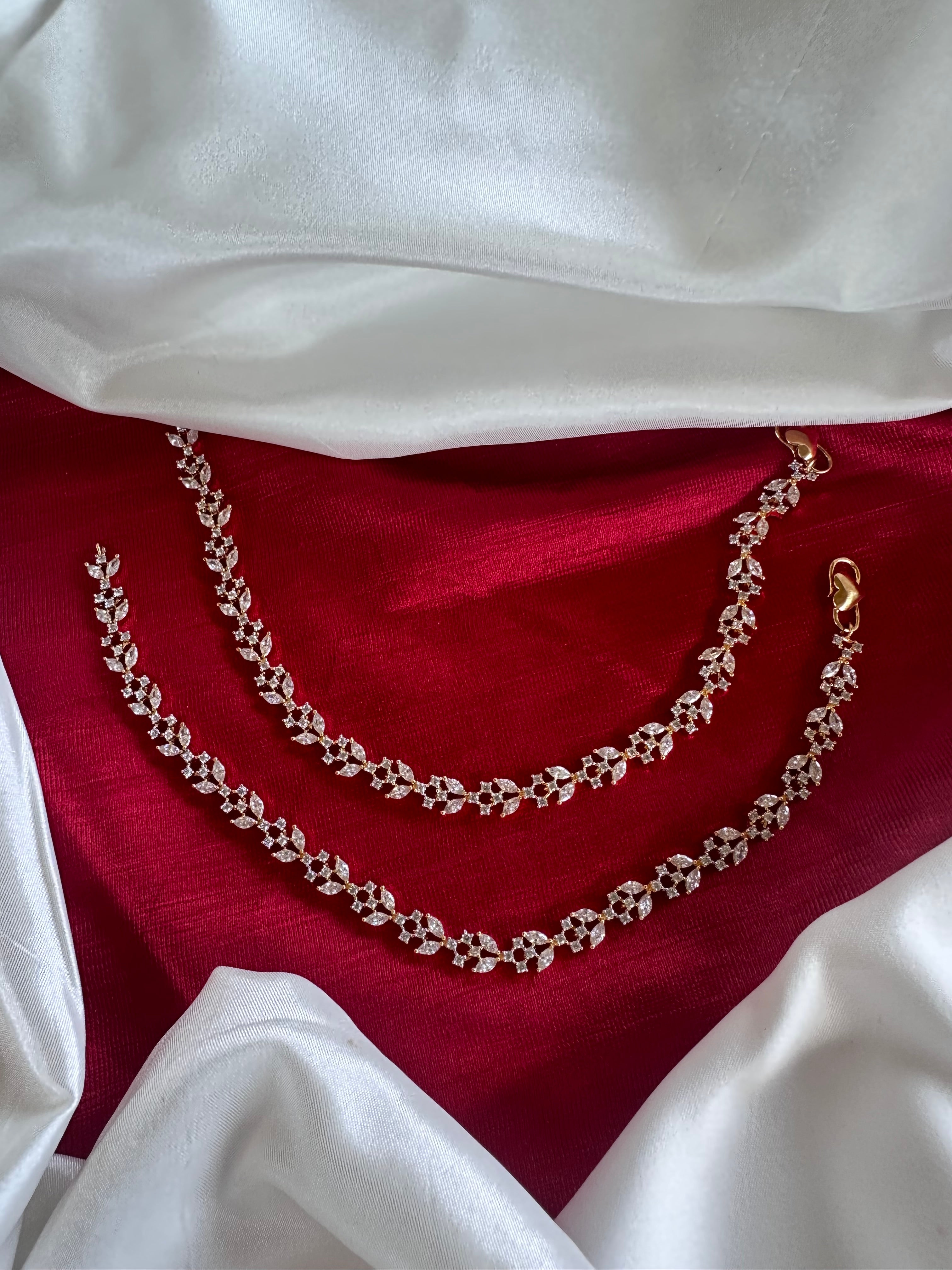 American Diamond Payal (Anklet)